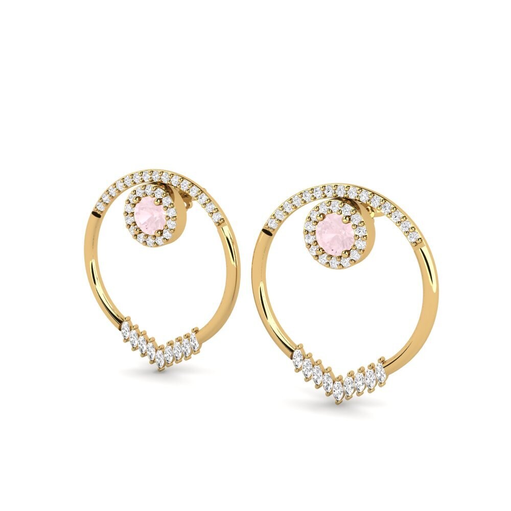 Rose Quartz SYLVIE Earring Elvita