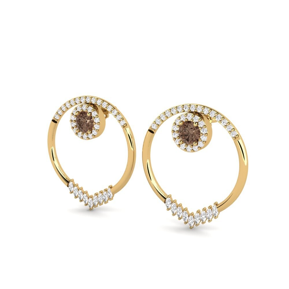 Smoky Quartz SYLVIE Earring Elvita