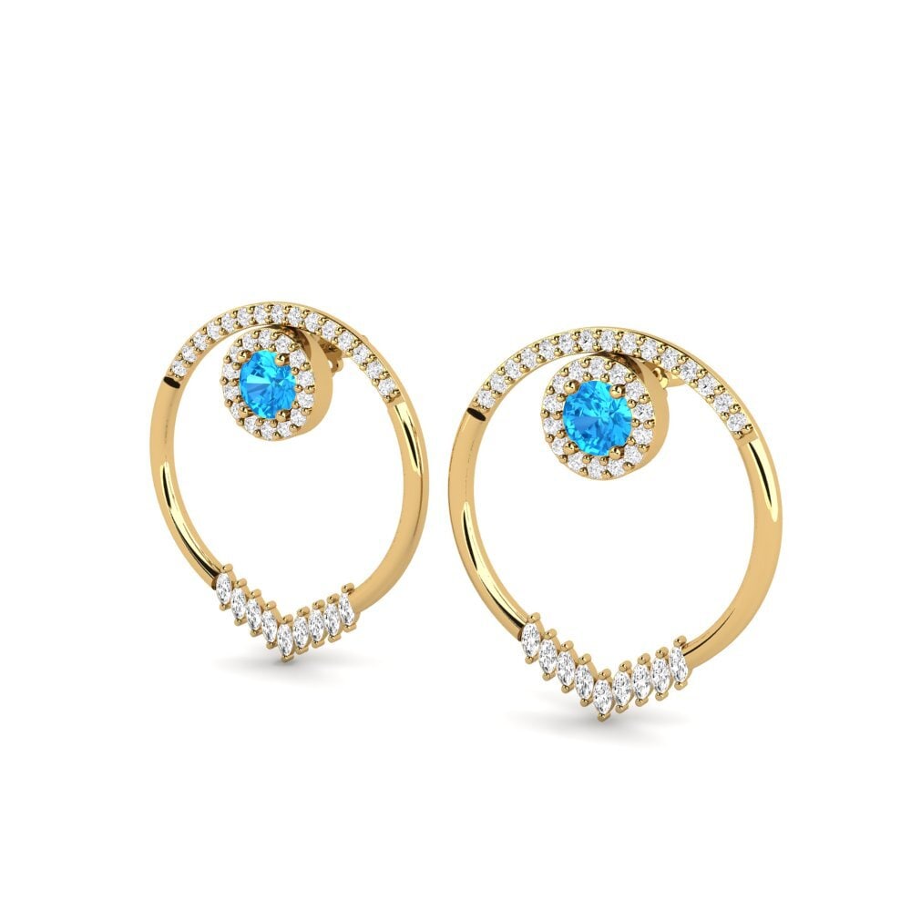 Blue Topaz SYLVIE Earring Elvita