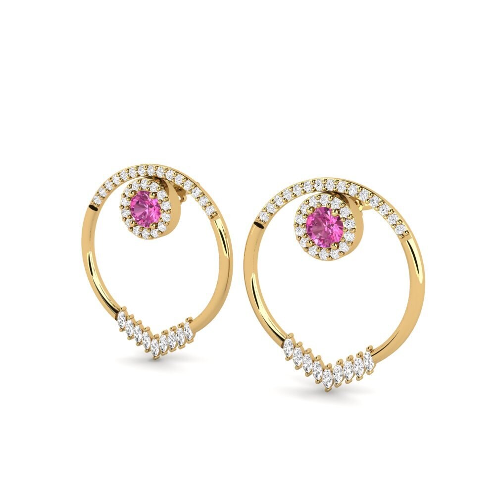 Pink Topaz SYLVIE Earring Elvita