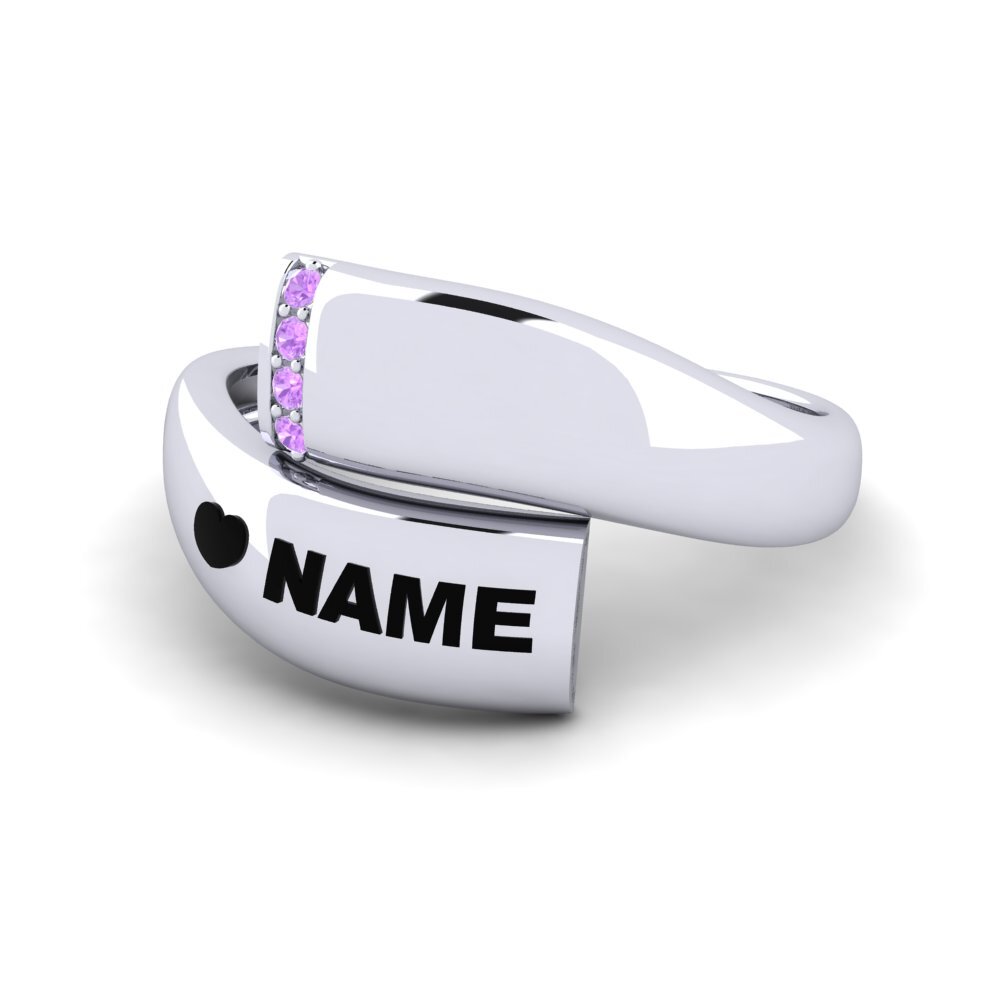 Palladium 950 Amethyst Ringe Emblish