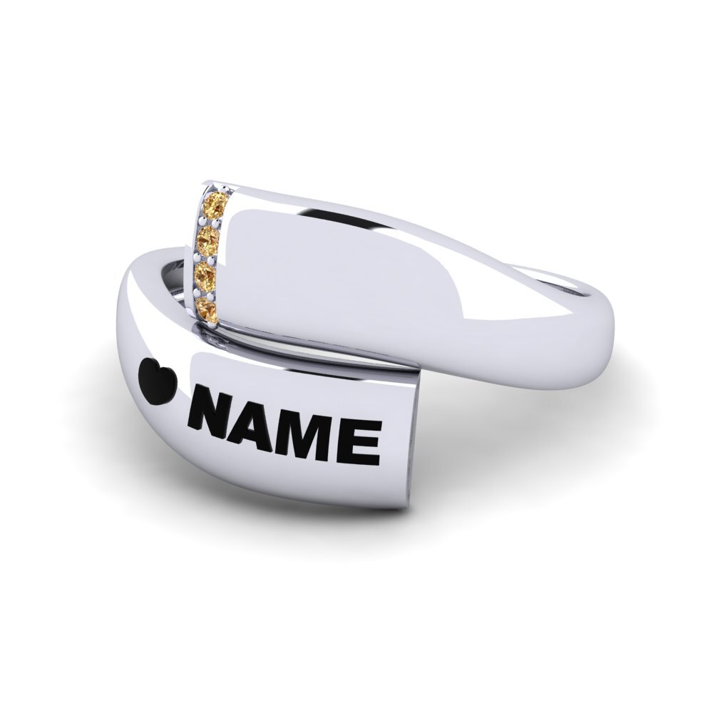 Palladium 950 Brauner Diamant Ringe Emblish