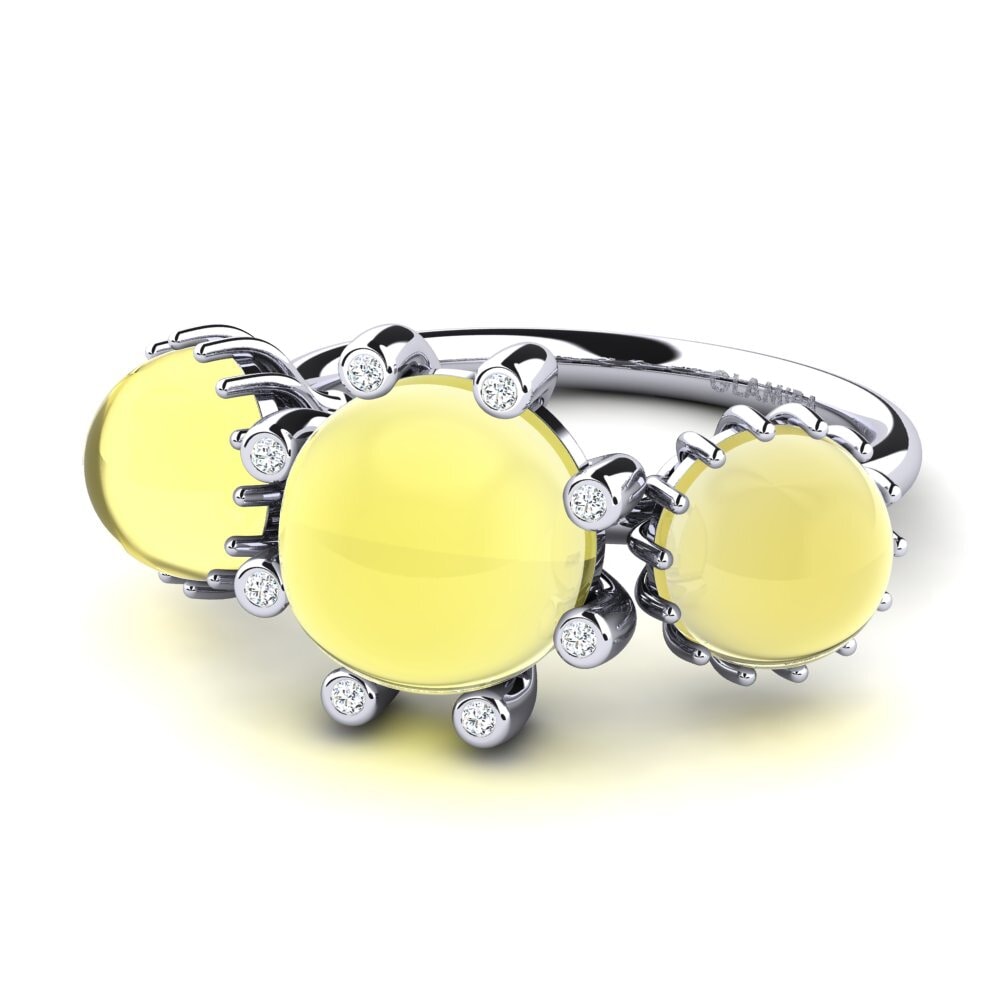 Cabochon Zitronentopas Ring Emblyn