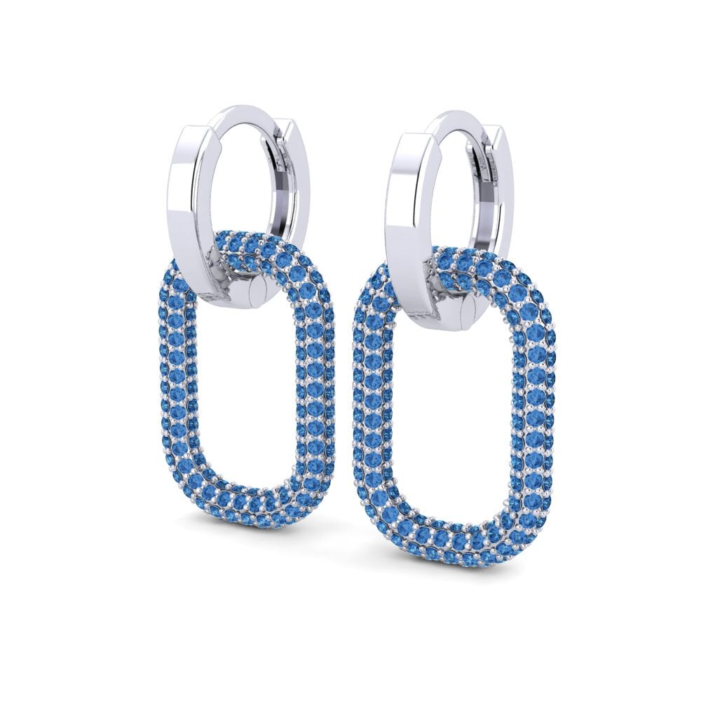 Dark Blue Zirconia Women's Earring Emig