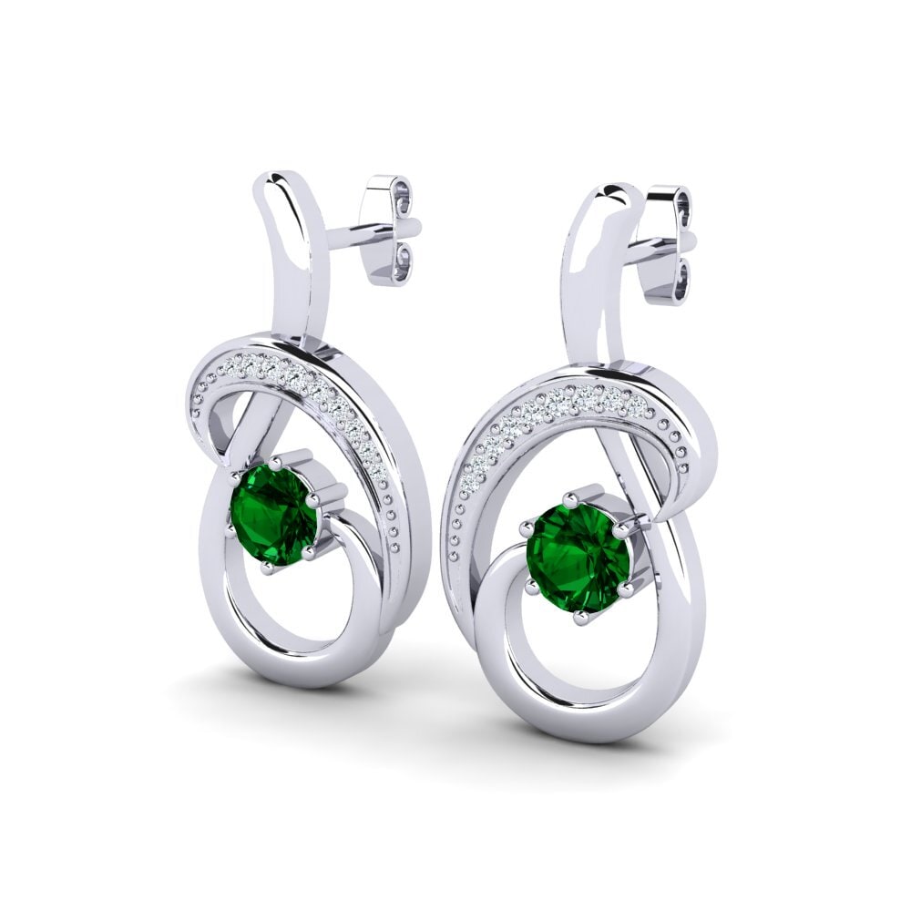 Circonita Verde Pendiente de mujer Emilie
