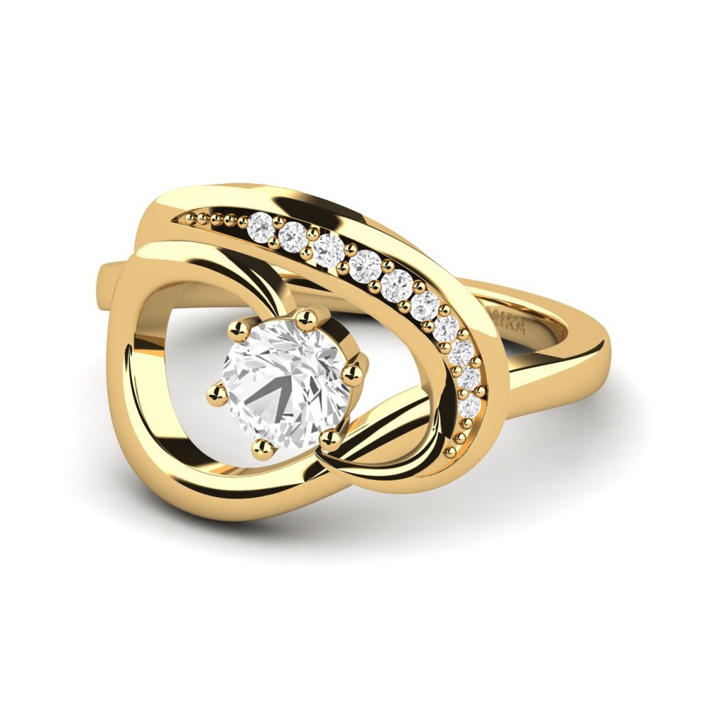 White sapphire Ring Emilie