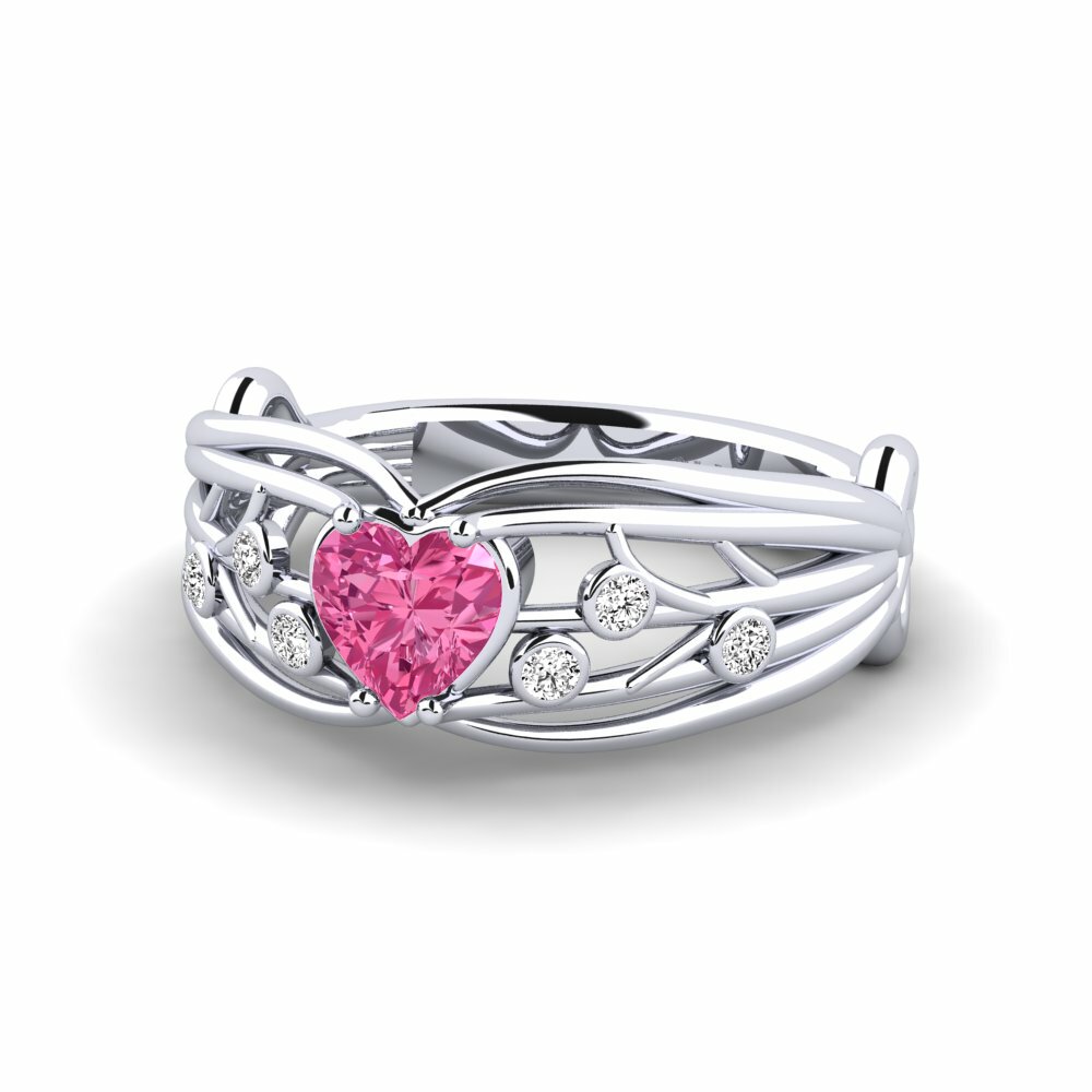 Turmalina rosa Anillo Emilly