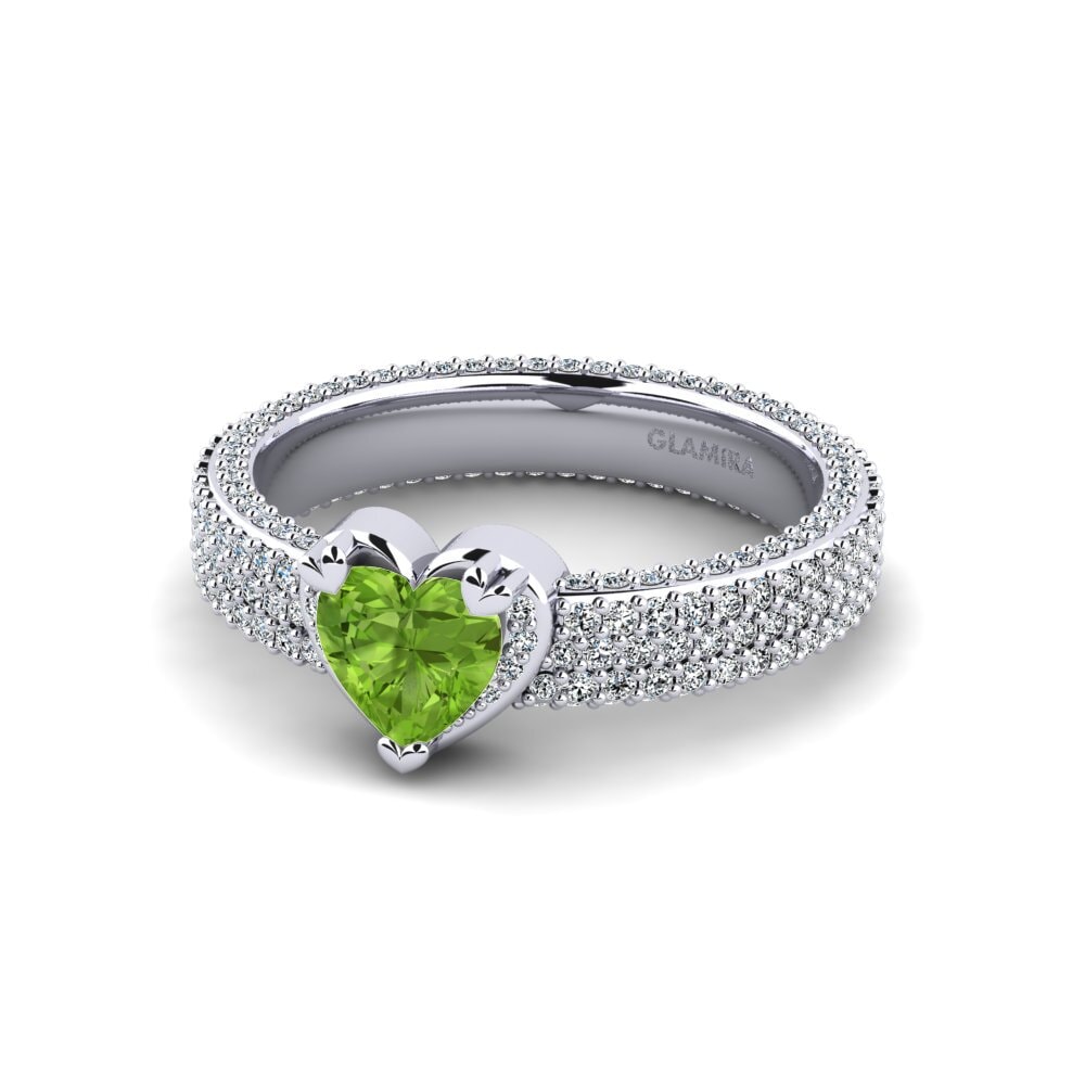 Peridoto Anillo de compromiso Emmaunela