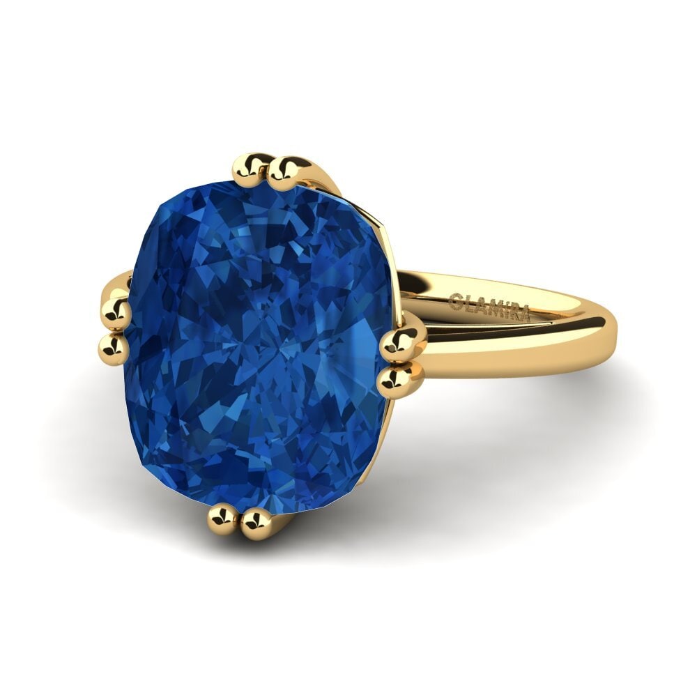 Dark Blue Zirconia Ring Emmeline