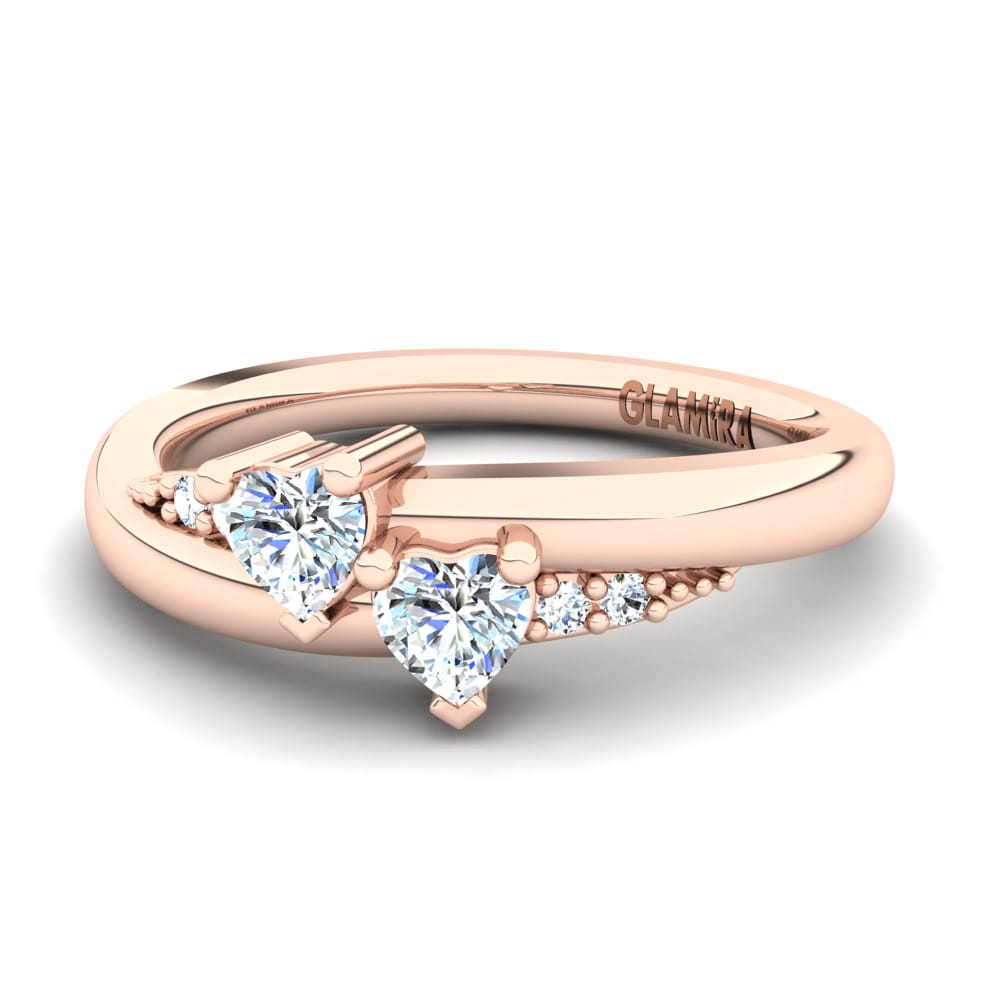 18ct Rose Gold Lab Grown Diamond Ring Emmy