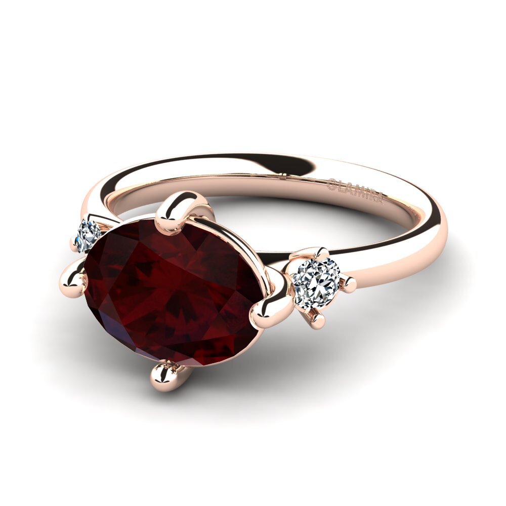 Garnet Engagement Ring Emonde