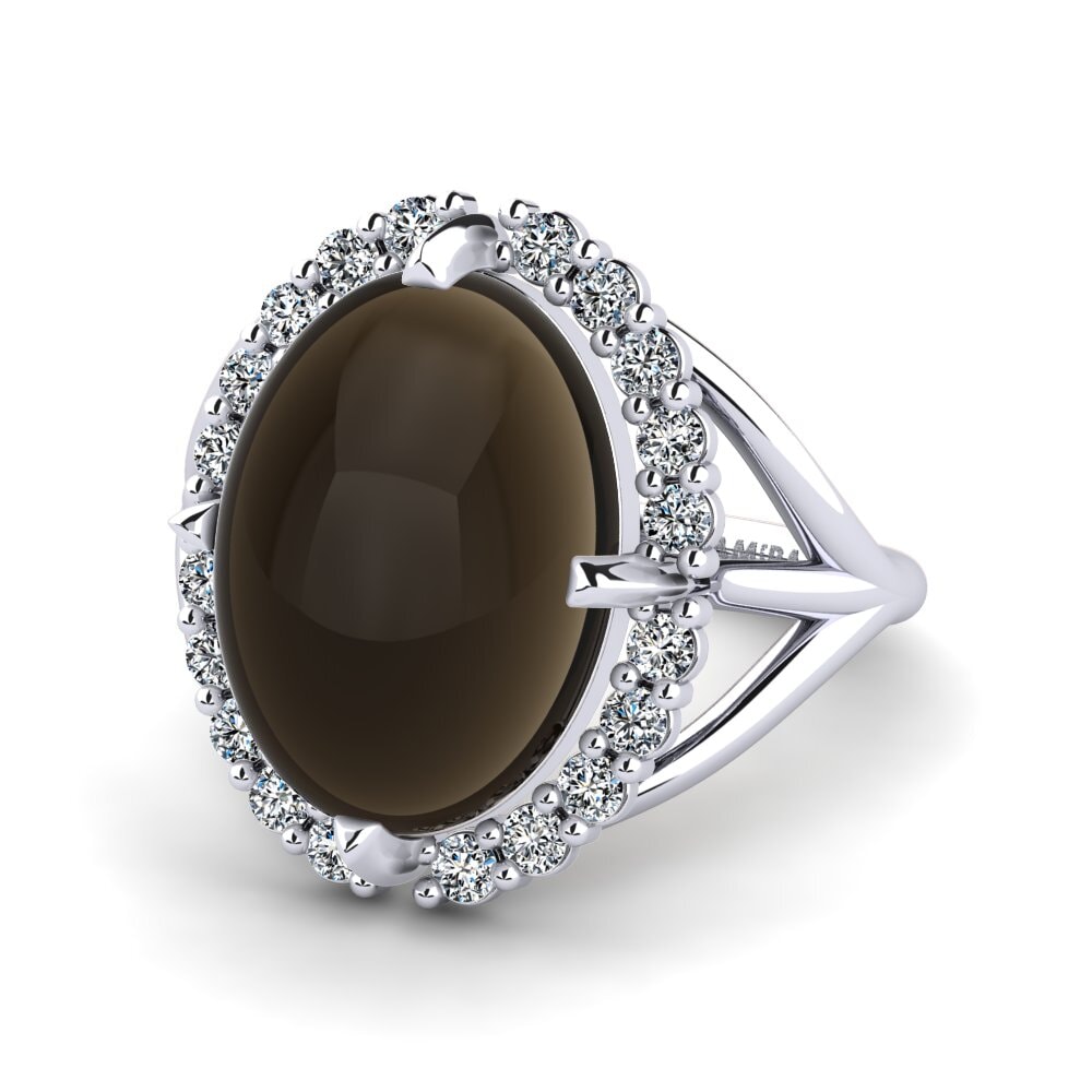 Cabochon Smoky Topaz Ring Emonualle