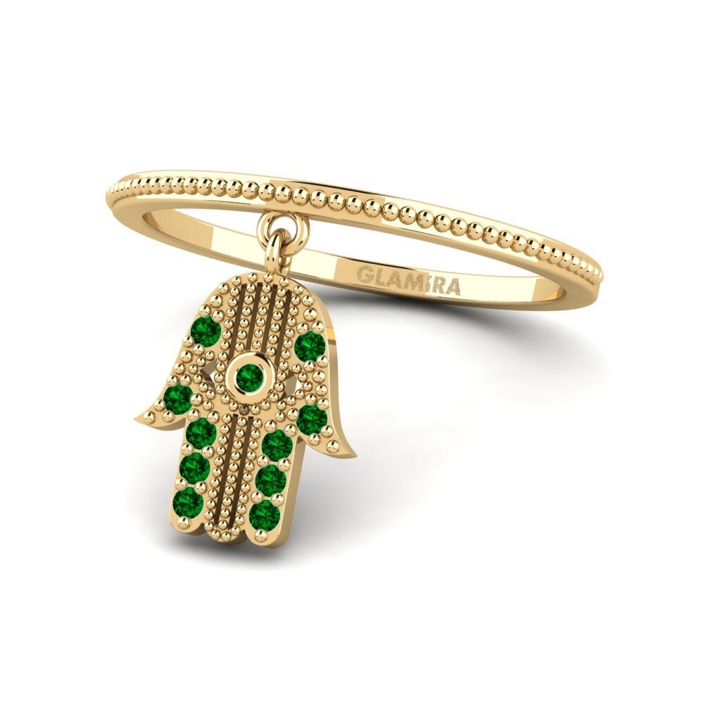Green Zirconia Ring Emphasis