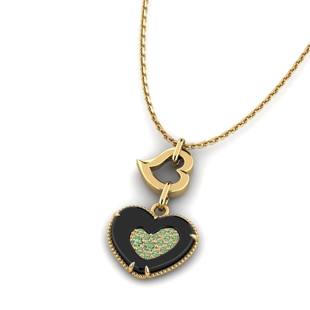 Diamante Verde Colgante de Mujer Emquart