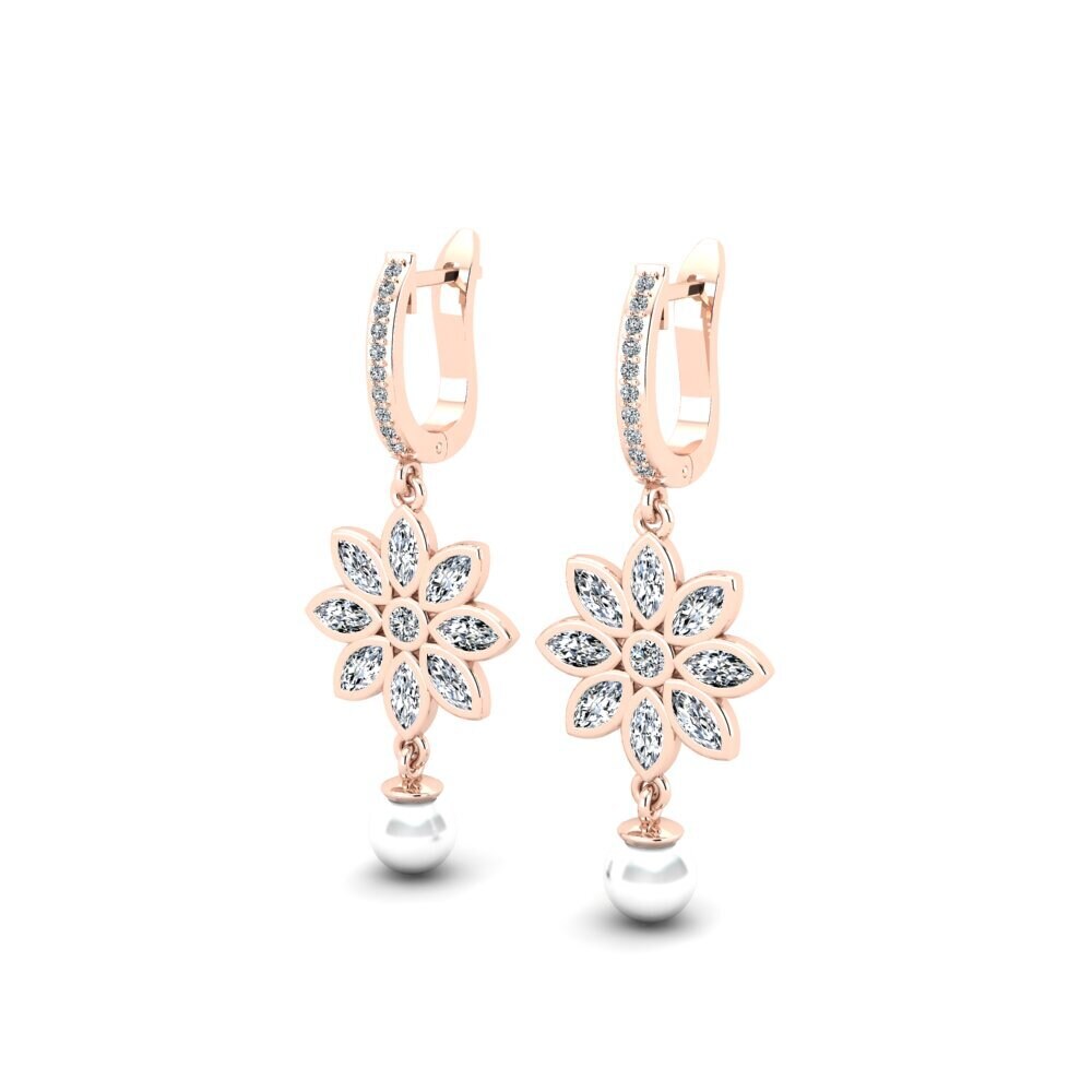 14ct Rose Gold Women's Earring Encaisse