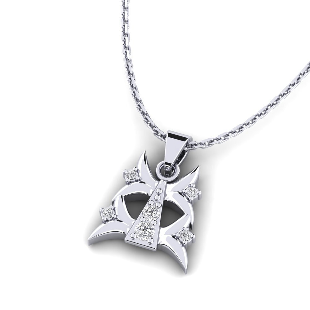 Achetez Pendentif pour femme Encercler en Or Blanc 375 Diamant De ...