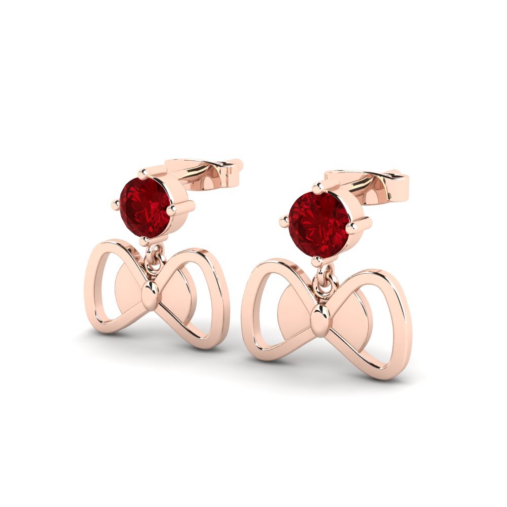 Red Zirconia Women's Earring Endivia