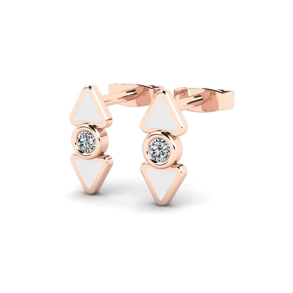 14k Oro Rosa Pendiente de mujer Endlesslove