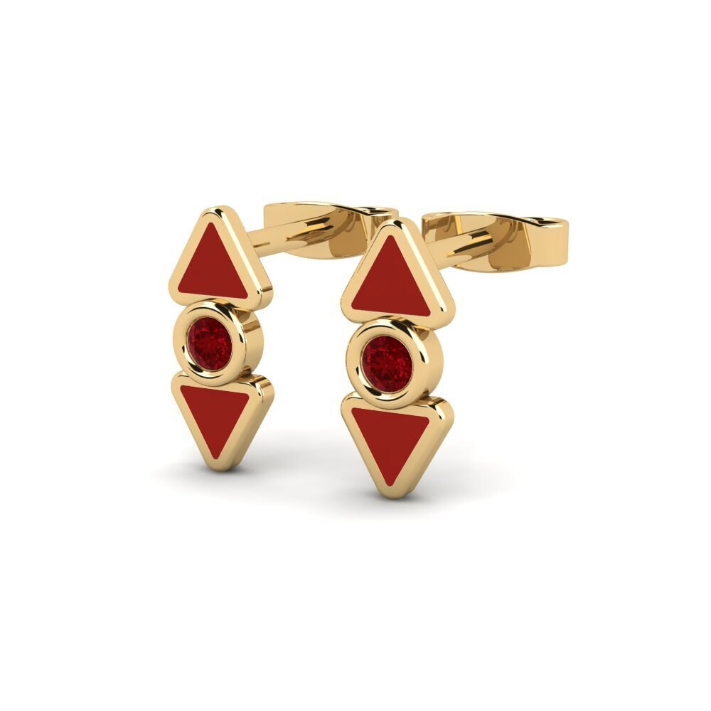 Zircone Rosso Orecchino da donna Endlesslove