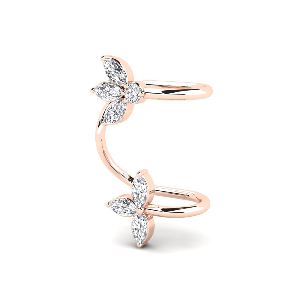 Marquise Diamant Kvindes ørering Endreses
