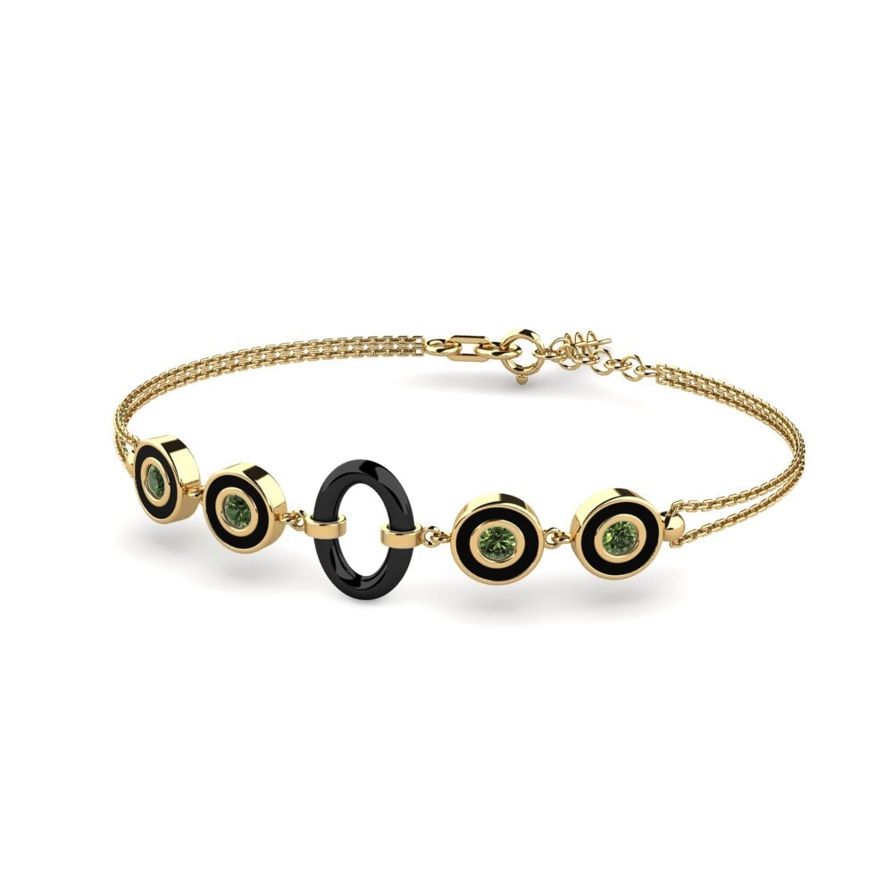 Zafiro Verde Pulsera de Mujer Enea