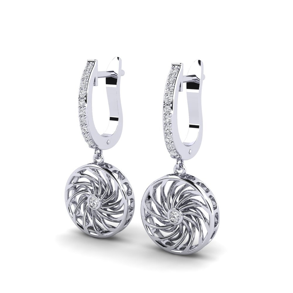 Diamant De Synthèse Boucle d'oreille femme Enidame