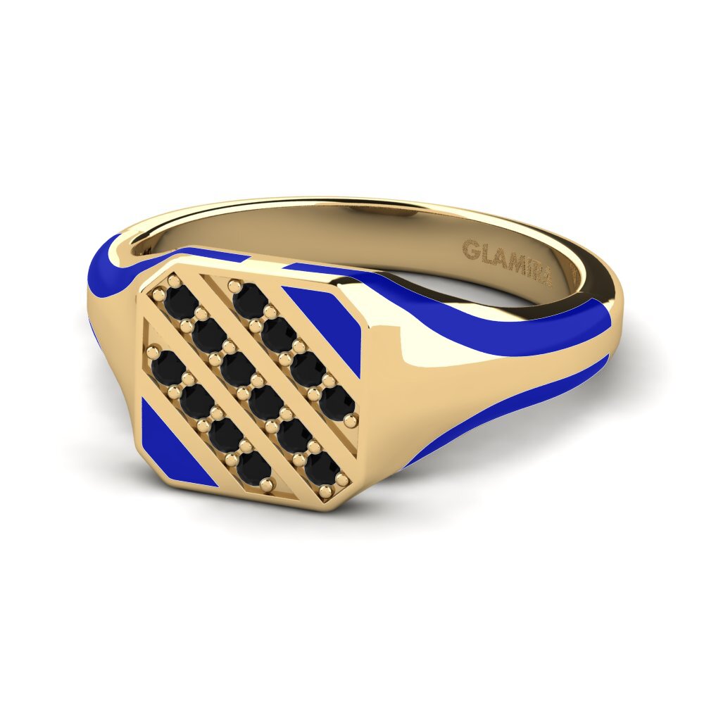 Black Diamond Pinky Ring Enje