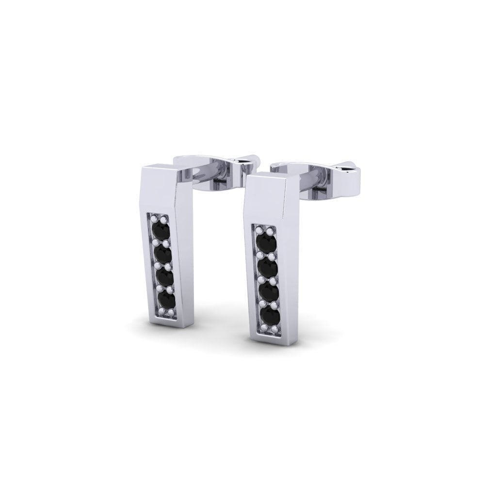 18ct White Gold Women's Earring Ennombrel