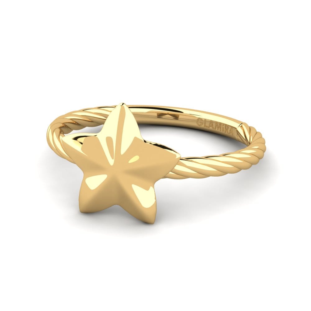 9k Oro Amarillo Anillo Enogitna