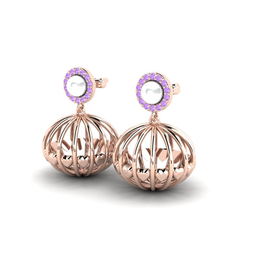 Amethyst Women's Earring Enorm