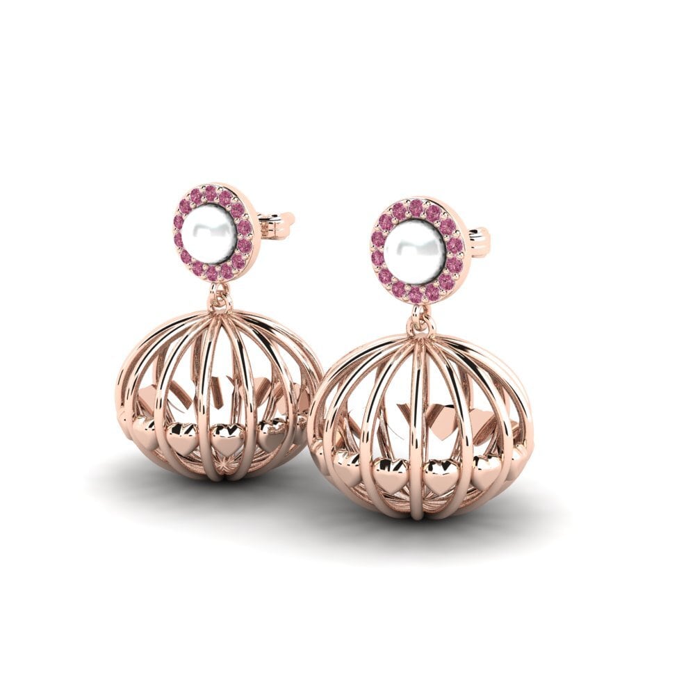 Rhodolite Garnet Women's Earring Enorm