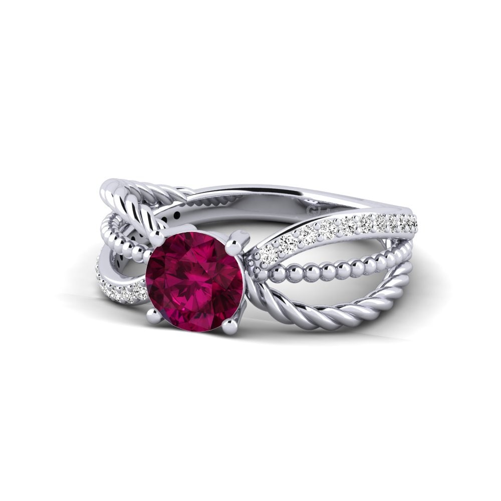 Rhodolite Garnet Women's Ring Enpli