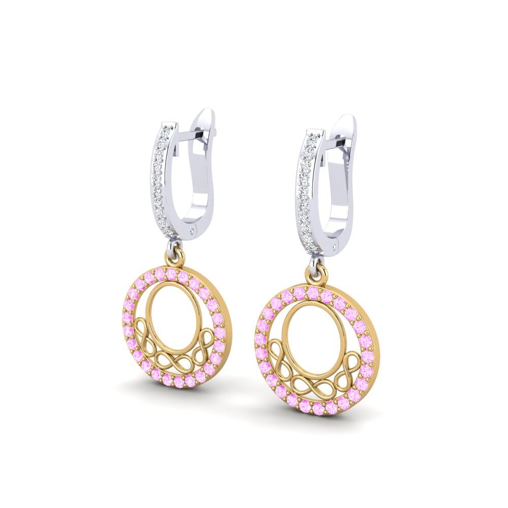 Pink Sapphire Women's Earring Enrevanche