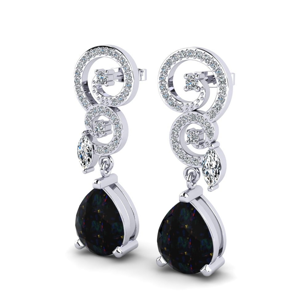 Black Opal Women's Earring Enriqueta