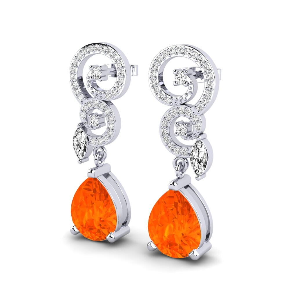 Fire-Opal Women's Earring Enriqueta