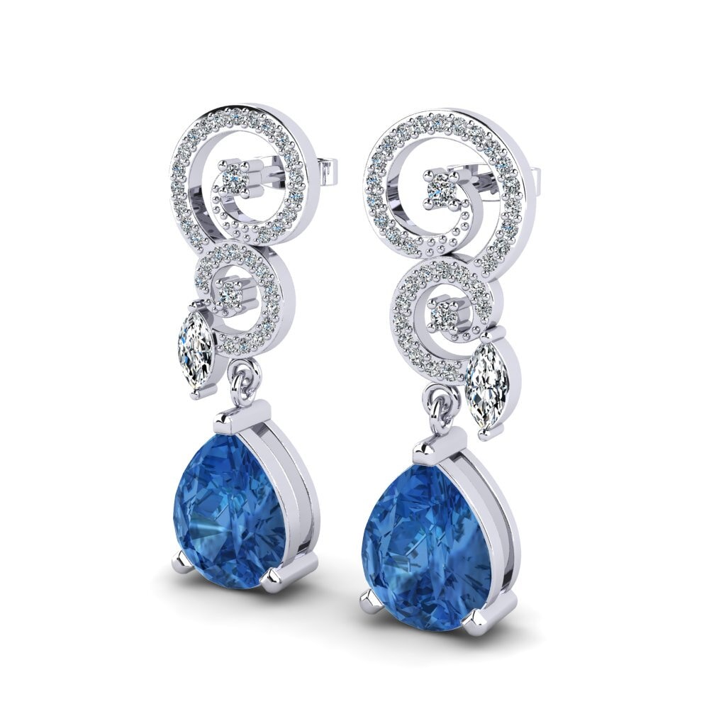 Dark Blue Zirconia Earring Enriqueta