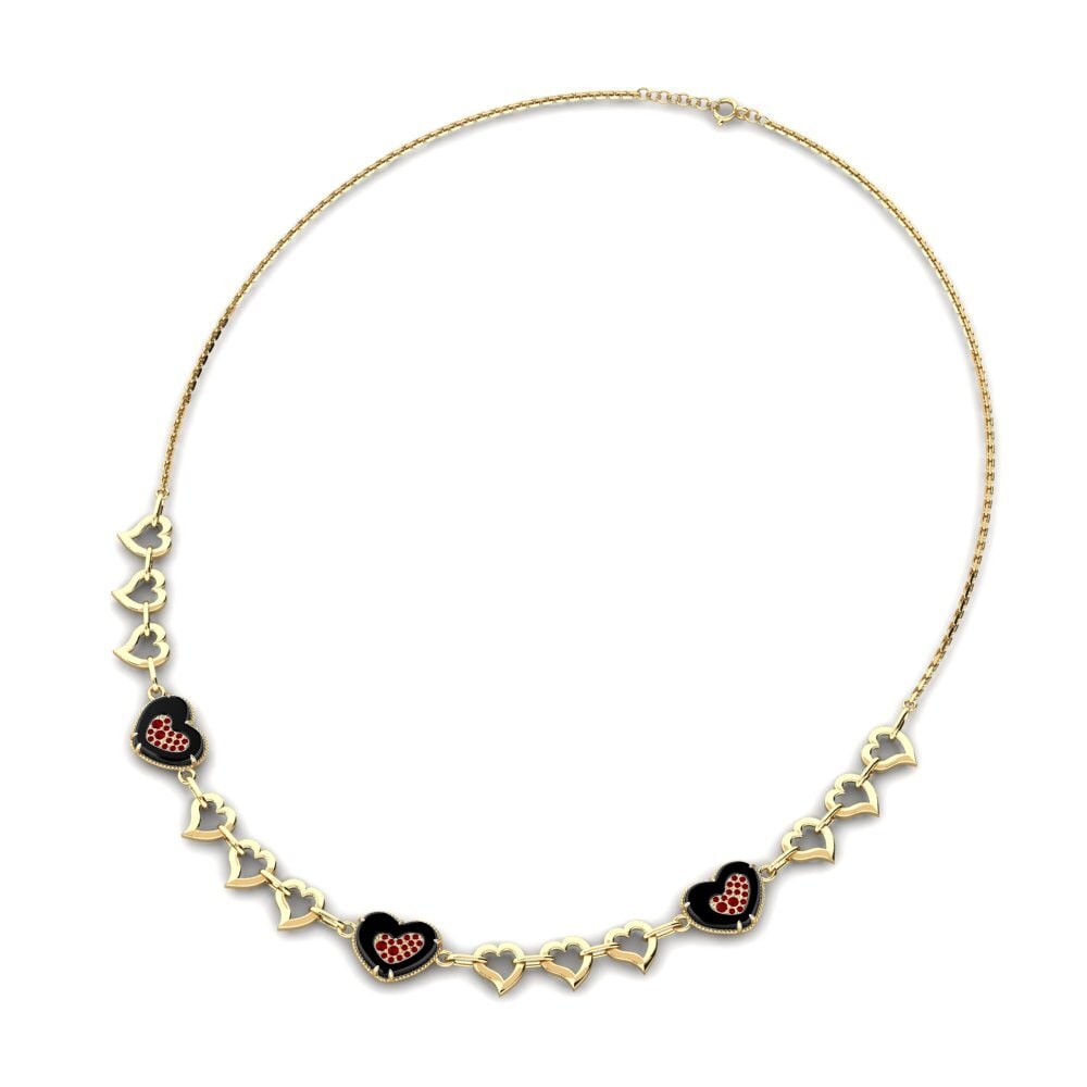 Circonita Roja Collar de Mujer Entibor