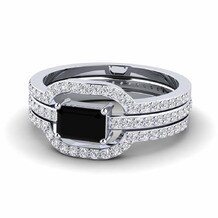 Enhancer Black Diamond Engagement Rings