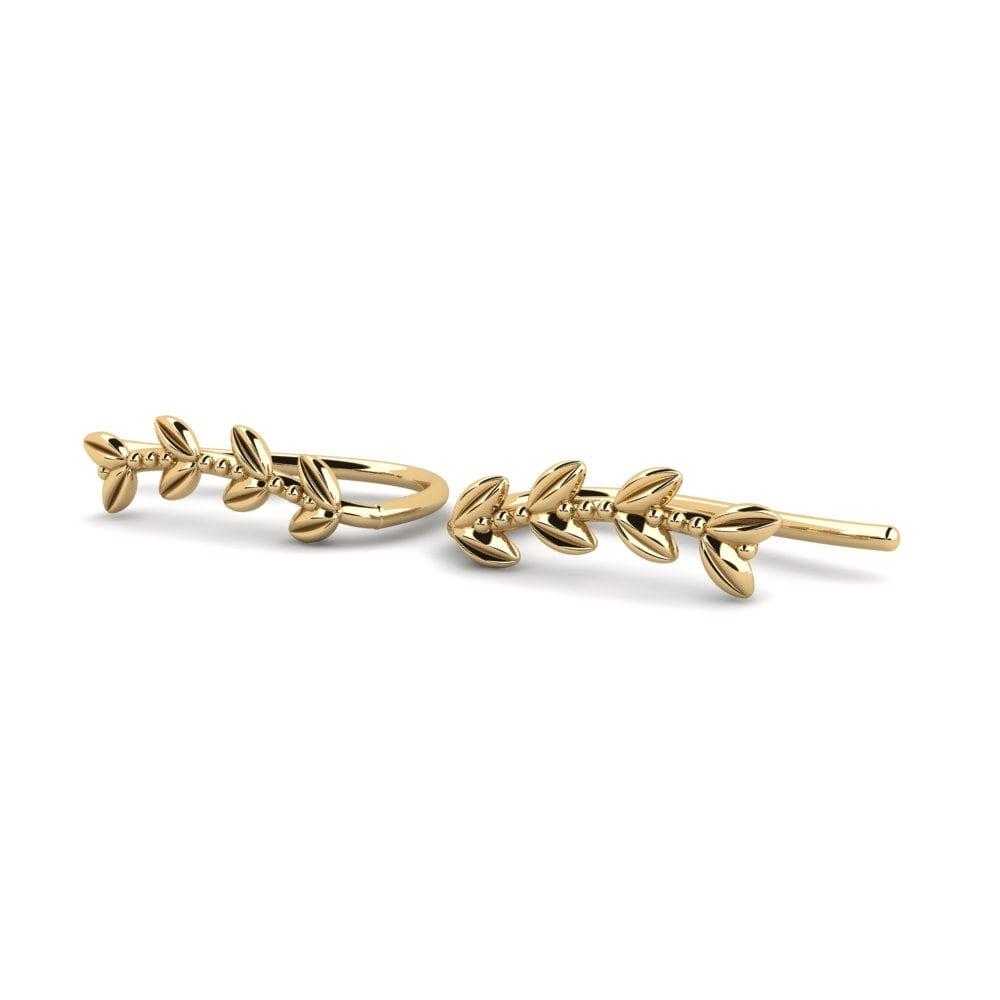 9k Oro Amarillo Pendientes Epoink