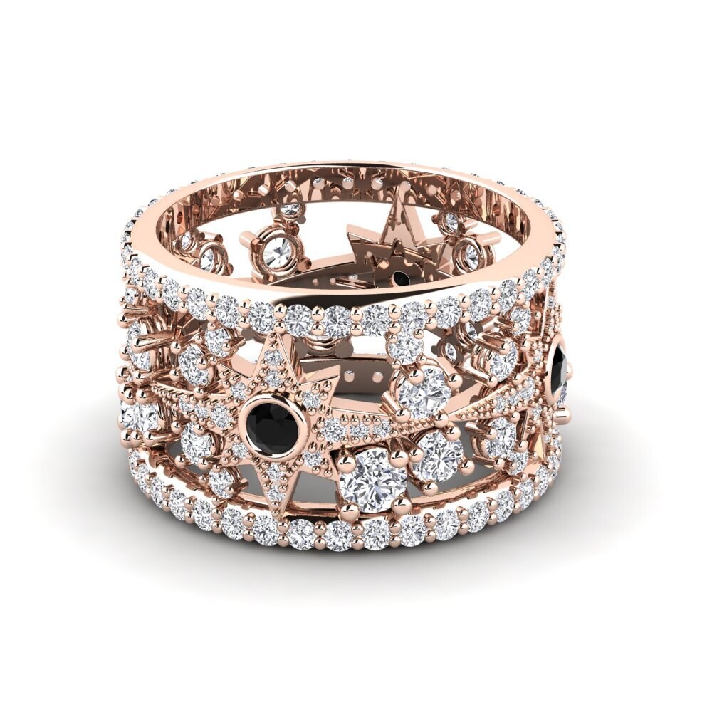 Schwarzer Diamant Ring Equator