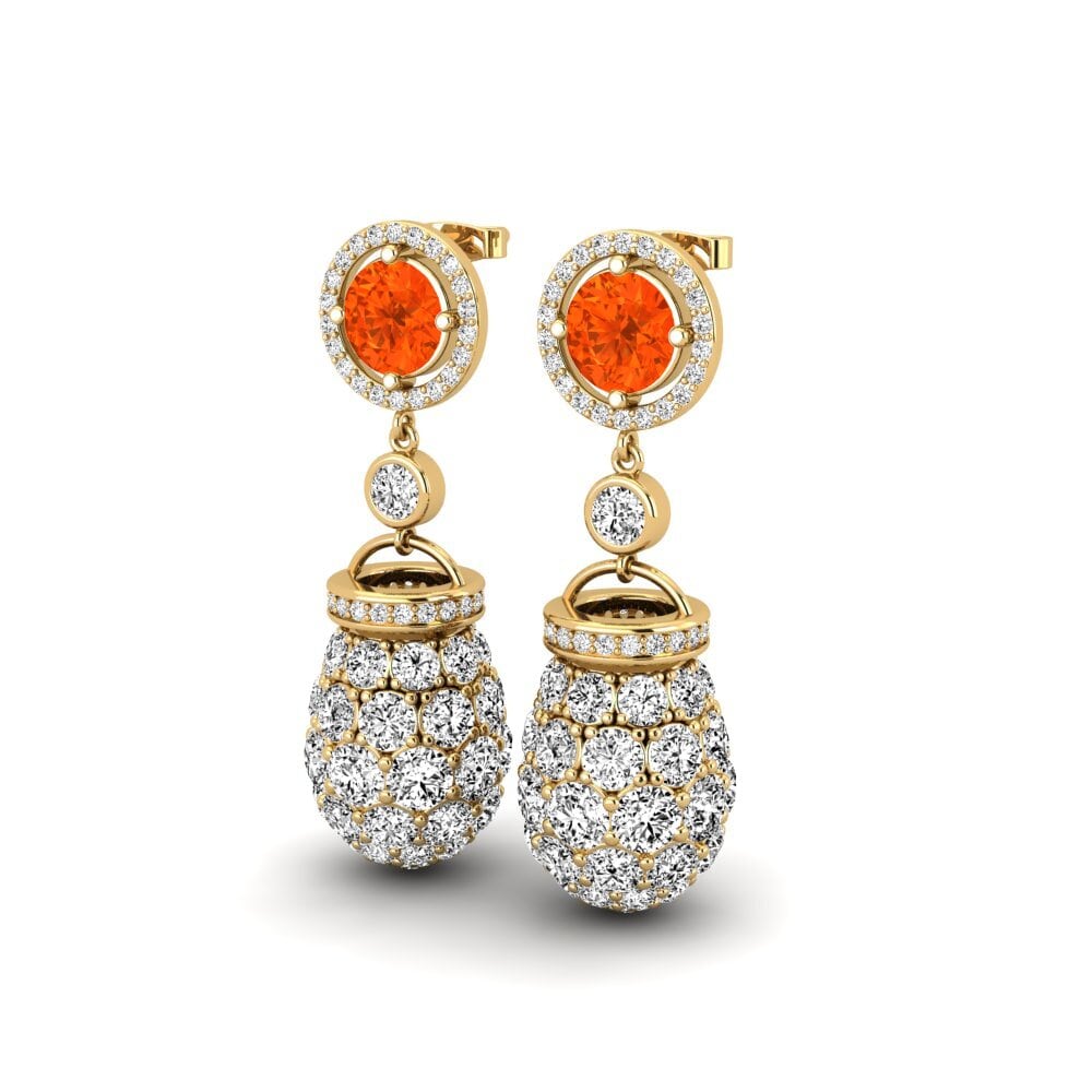 Fire-Opal Women's Earring Erastos