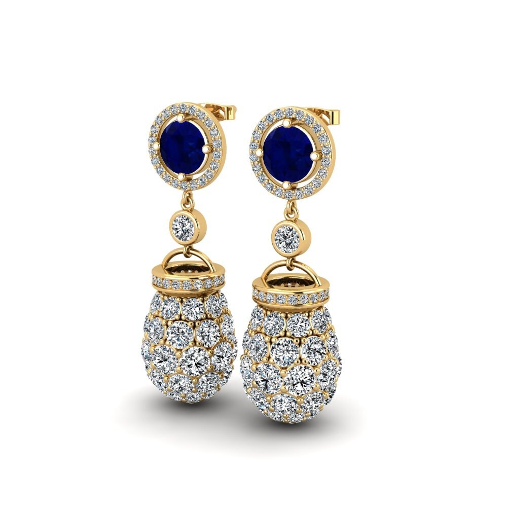 Saphir Boucle d'oreille femme Erastos