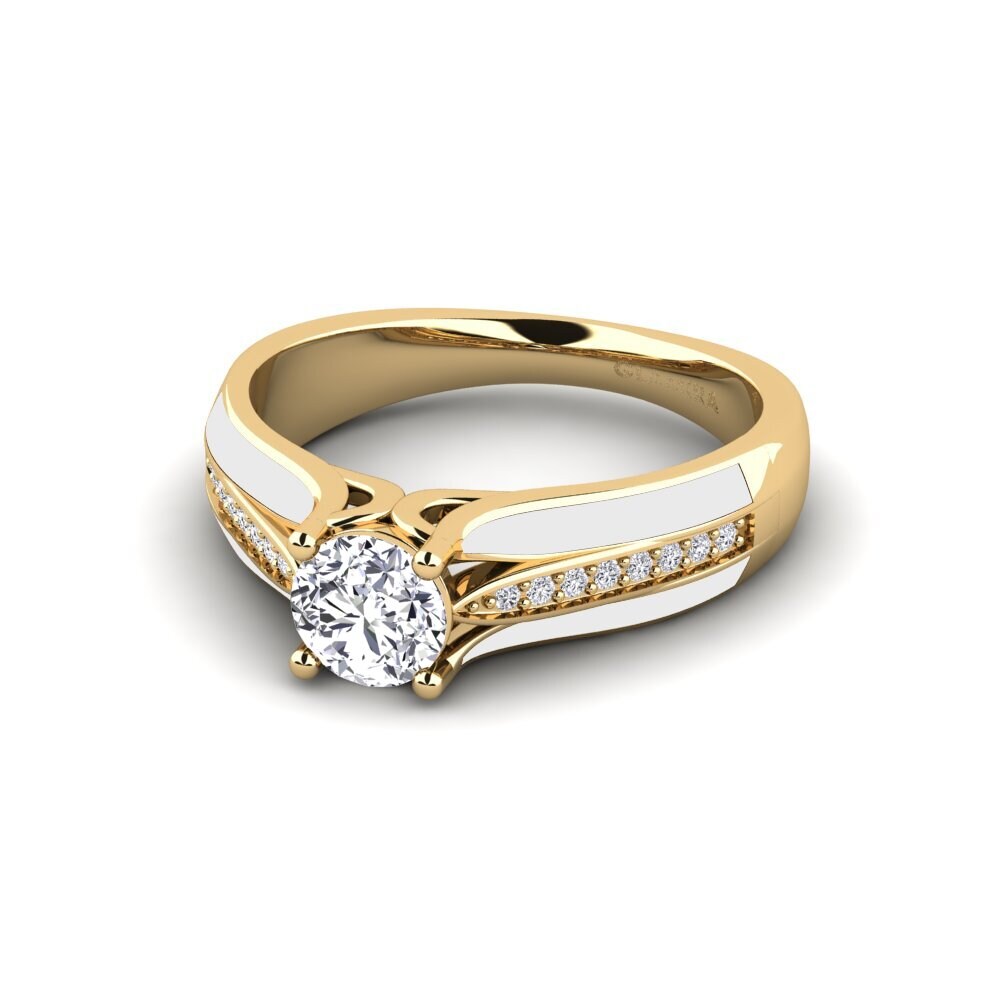 Labor-gezüchteter Diamant Verlobungsring Basilia