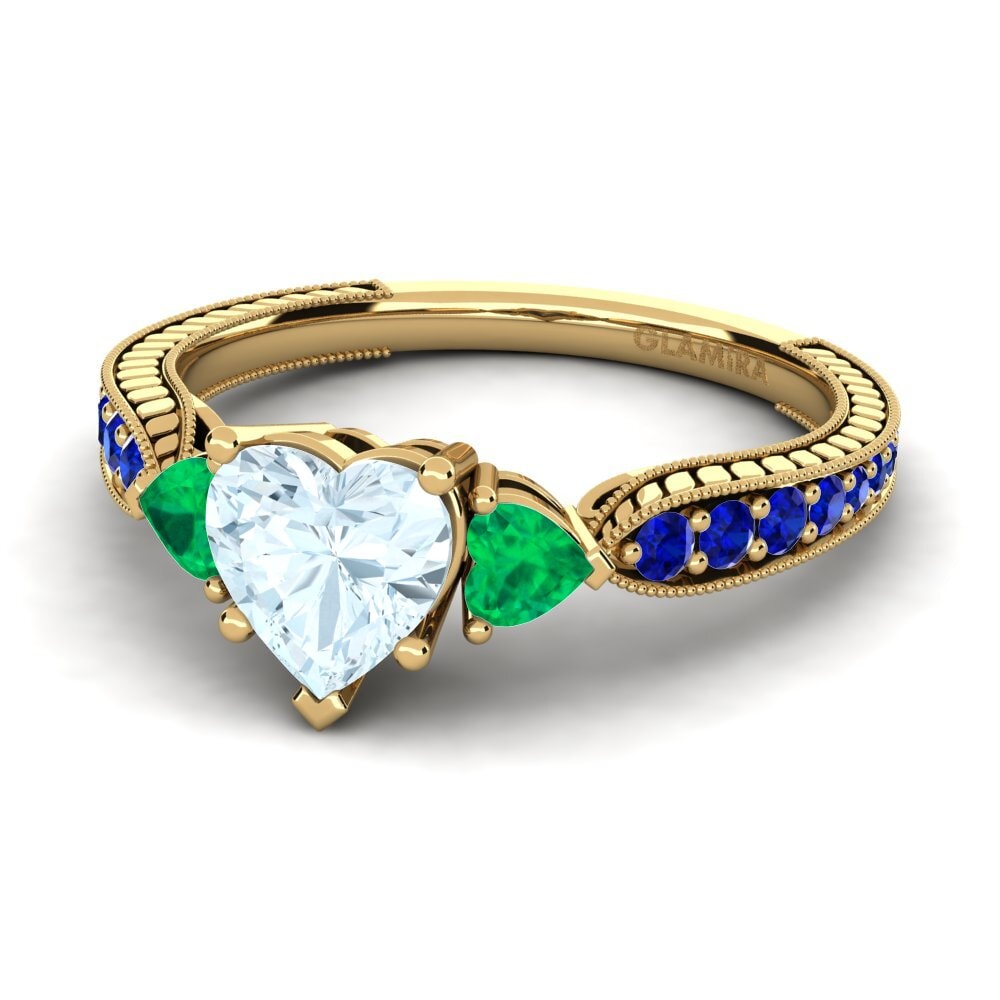9k Yellow Gold Engagement Ring Erica