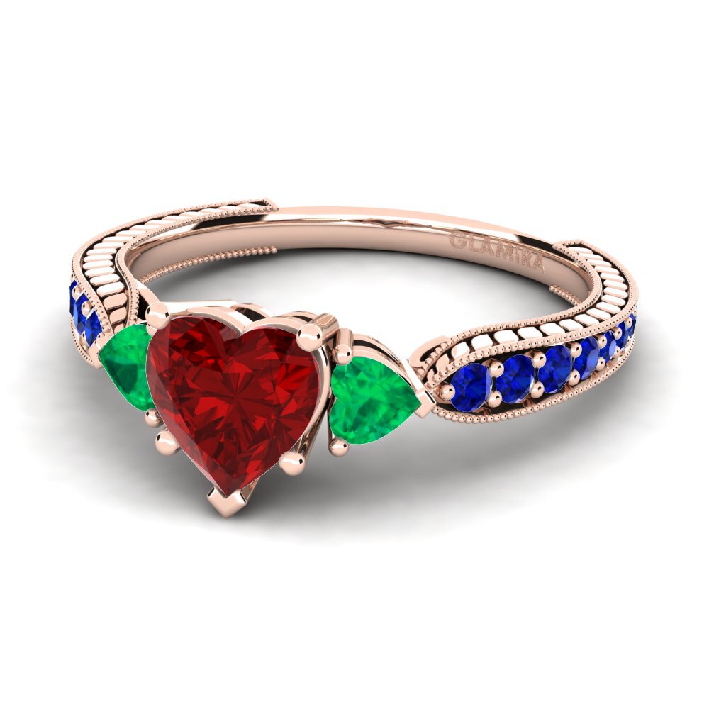 14ct Rose Gold Engagement Ring Erica