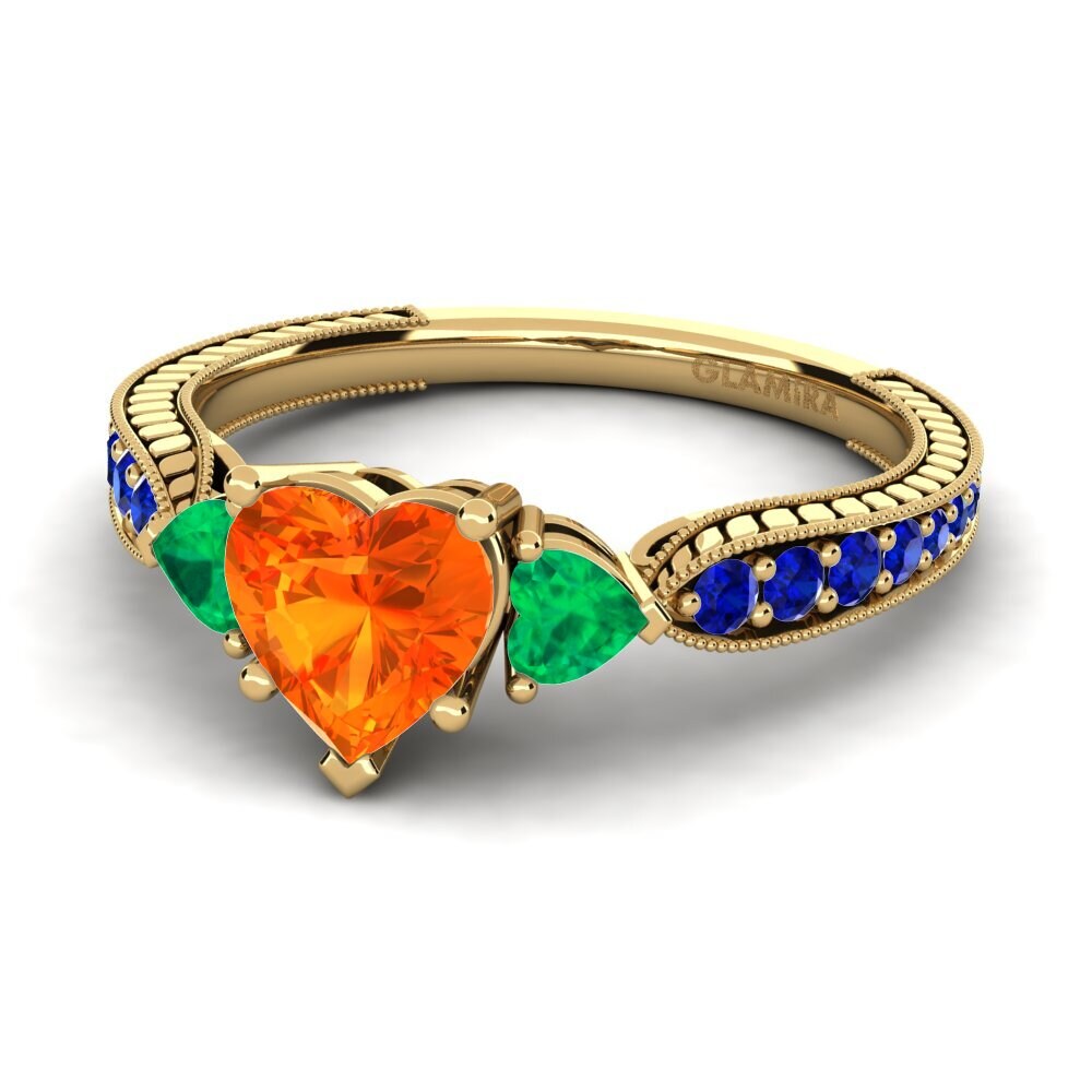 14k Yellow Gold Engagement Ring Erica