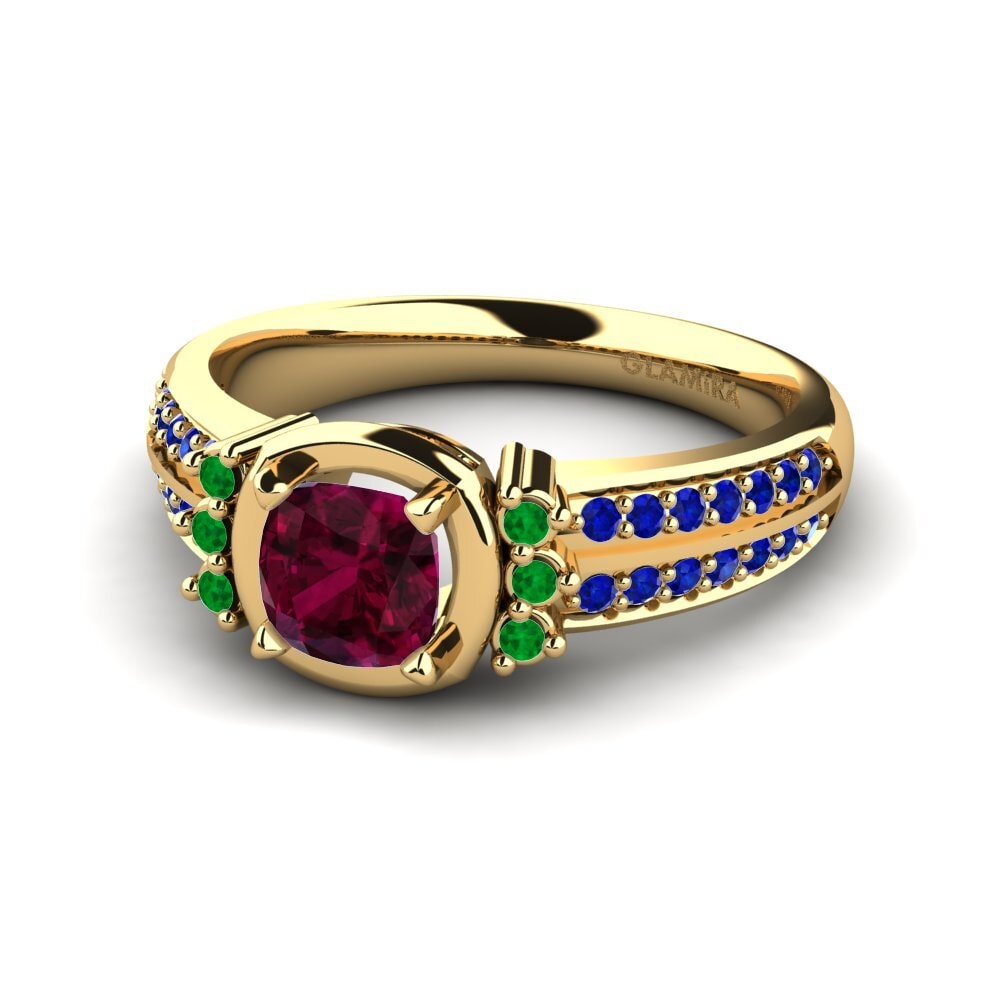 Rhodolite Garnet Engagement Ring Ericeira