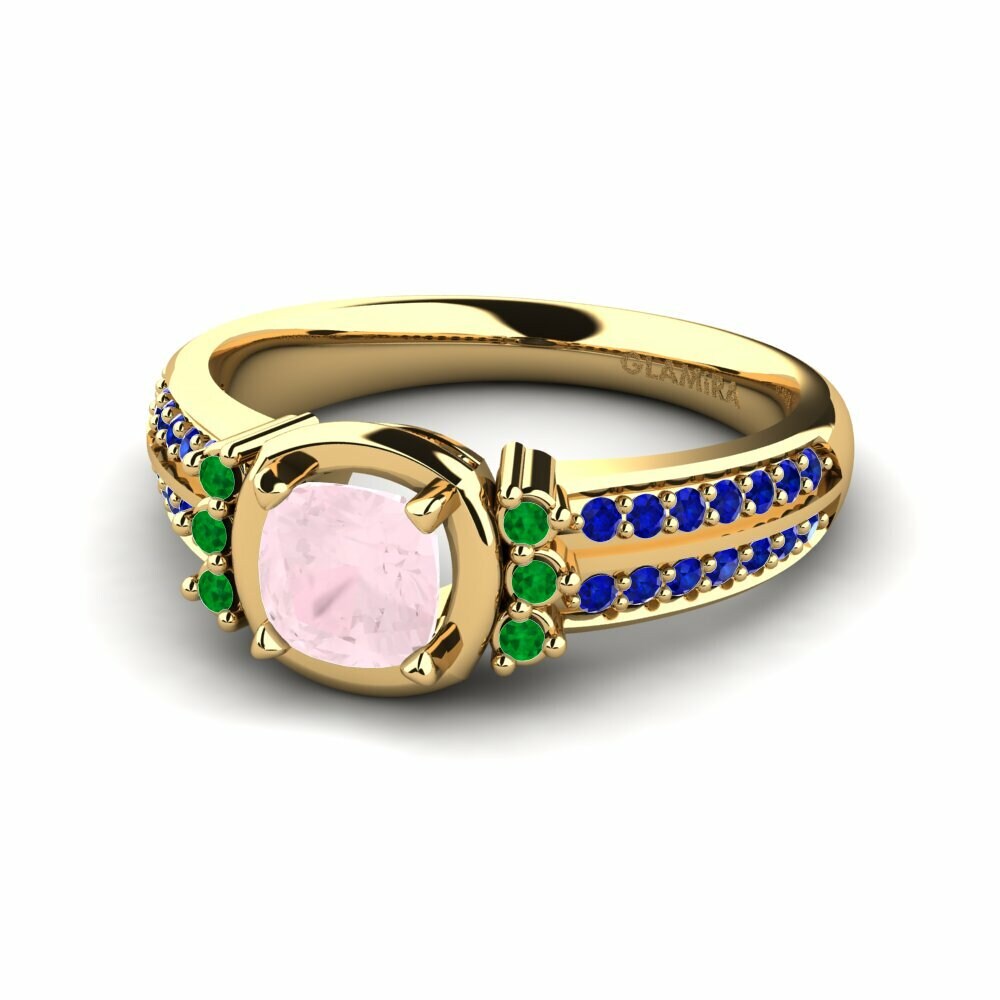 Anillo de compromiso Ericeira Cuarzo rosa