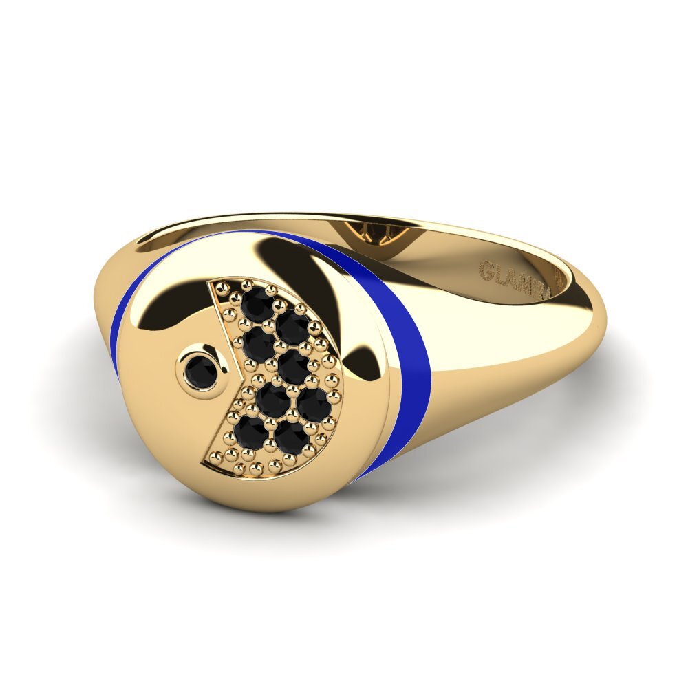 Black Diamond Pinky Ring Eroce