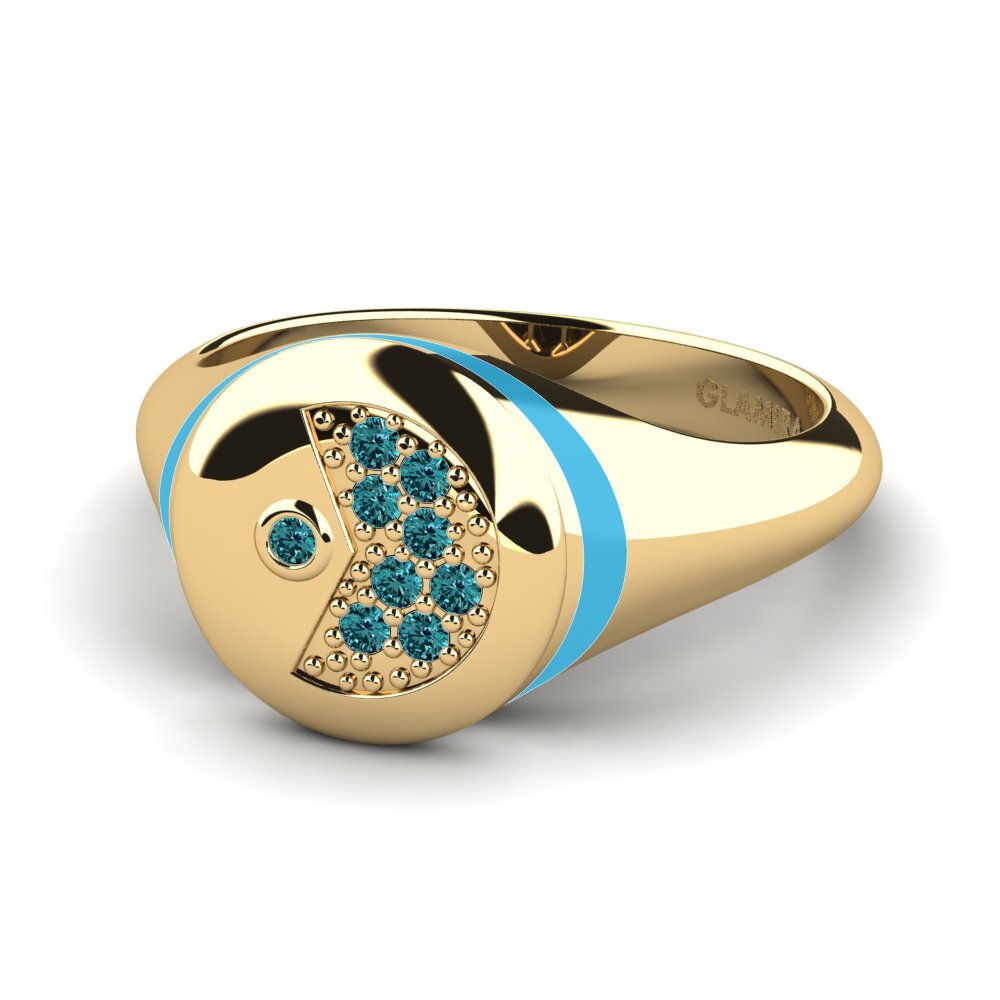 Blauer Diamant Pinker Ring Eroce